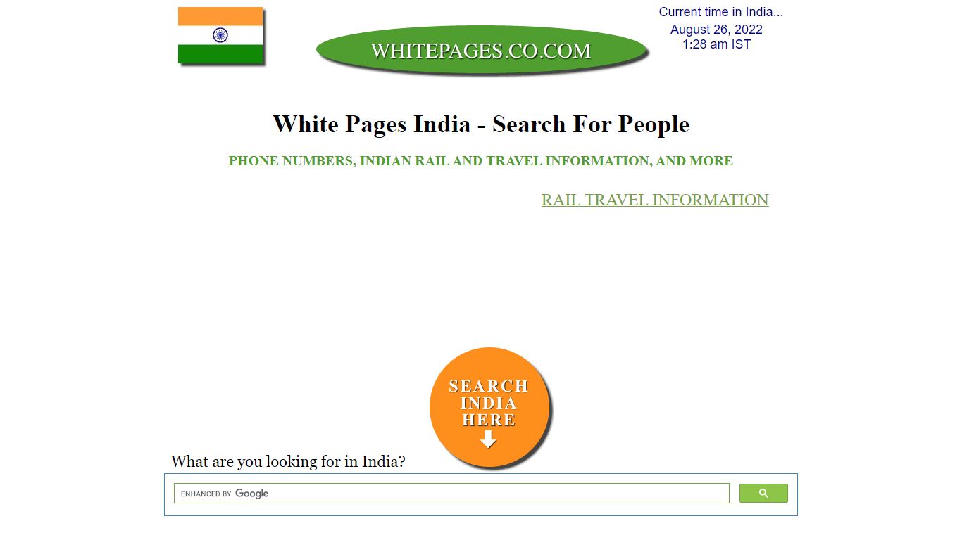 White Pages India- Find People, Phone Numbers, and Information